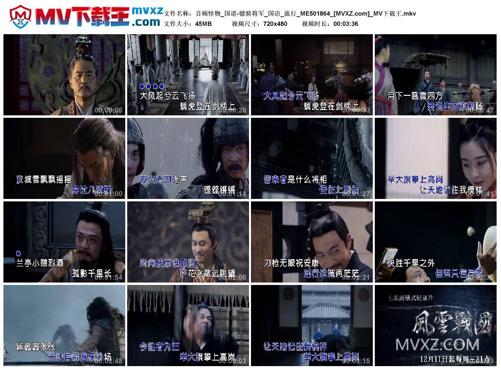 音频怪物_国道-骠骑将军_国语_流行_ME501864